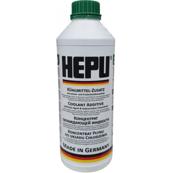 Антифриз концентрат HEPU G11 -80C 1.5л Зелений