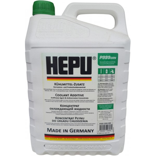 Антифриз концентрат HEPU G11 -80C 5л Зелений