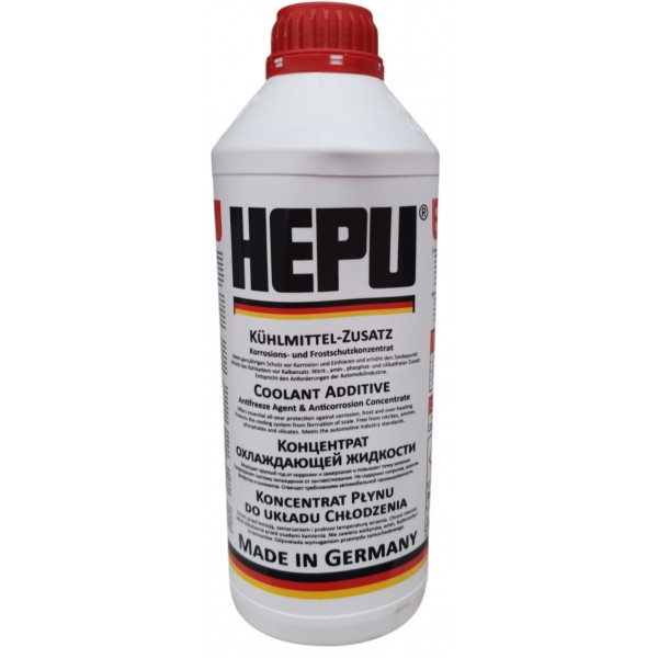 Антифриз концентрат HEPU G12 -80C 1.5л Червоний