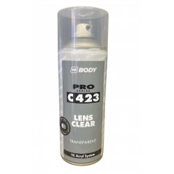 Аерозольна фарба LENS CLEAR д/відновлення фар прозора 0,4л. BODY