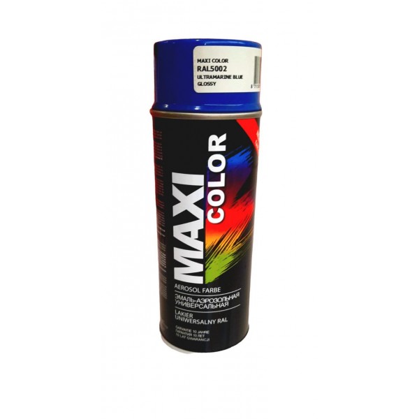 Краска аерозольная универсальная декоративная MAXI COLOR RAL 5002 синяя  400 мл