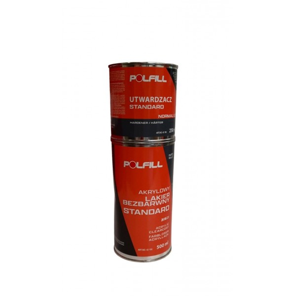 Лак 2к :1 МS standart POLFILL 0.5л + затверд. 0.25 л