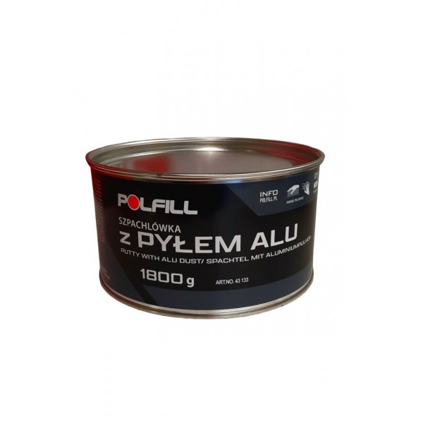 Шпатлевка з алюмініем POLFIL + отверд. 1.8 кг