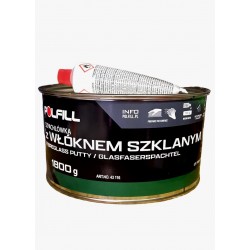 Шпатлевка со стекловолокном POLFIL + отверд. 1 кг