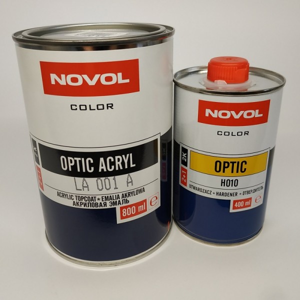 Акриловая эмаль NOVOL OPTIC ACRYL 480 бриз 0,8 л + 0,4 л отвердителя