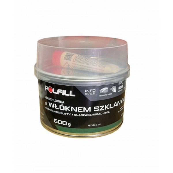 Шпатлівка зі скловолокном Polfill +зат. 0,5кг