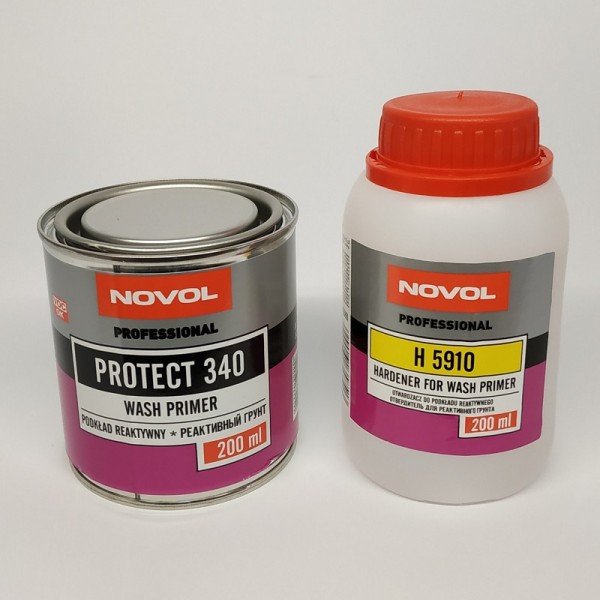 NOVOL PROTECT 340 Реактивный кислотный грунт WASHPRIMER комплект 0,2 л + 0,2 л отвердителя