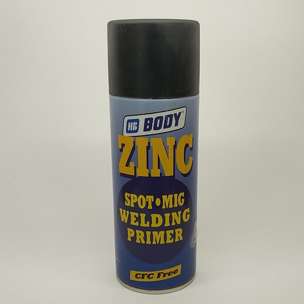 Аерозольний грунт 425 ZINC SPOT MIG 1К з високим вмістом цинку чорний 0,4л. BODY